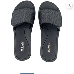 Michael Kors Palmer Logo Slide Sandals- New!